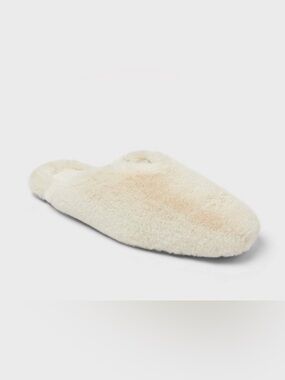 Cozy Cream Fuzzy Slip-On Slippers